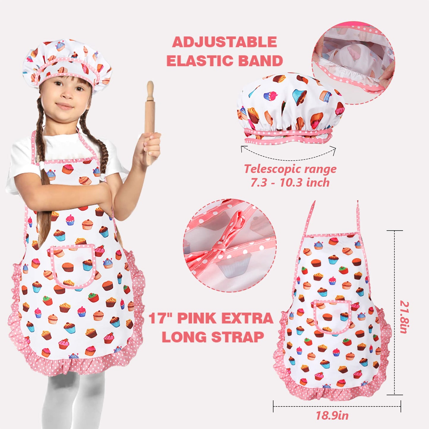 Vanmor 24 Cute Kids Cooking and Baking Sets