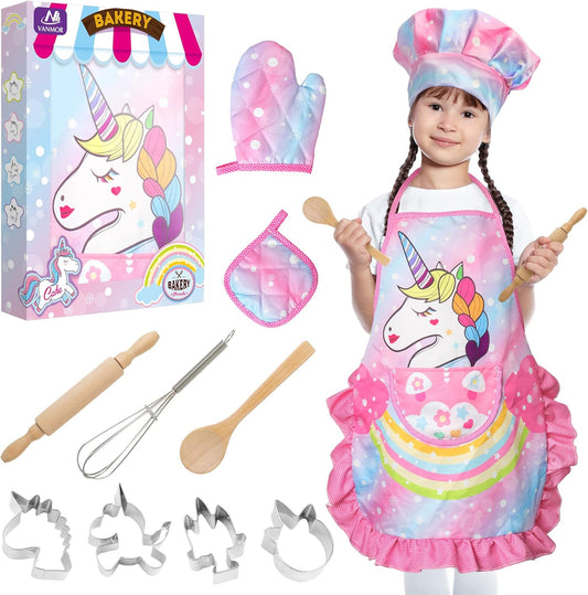 Vanmor Unicorn Kids Cooking and Baking Sets