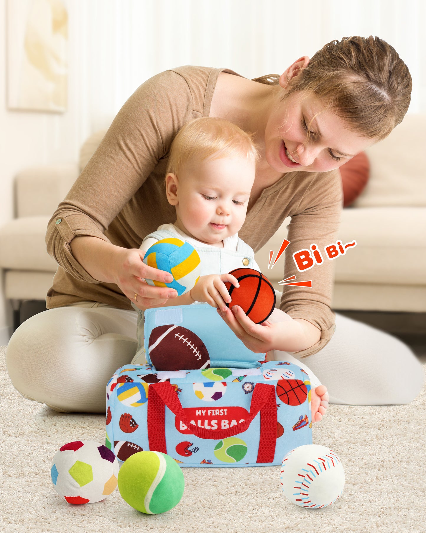 Vanmor My First Sensory Sports Balls for Babies